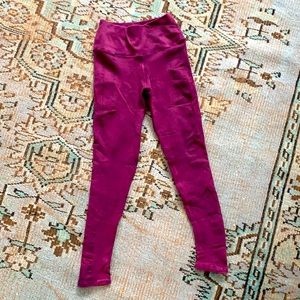 gorgeous Maroon Nux workout leggings
